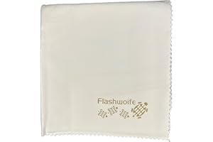 ‎FLASHWOIFE Flashwoife, extra feines Micro-Faser (Nano-Faser) Reinigungstuch, RT50W, Microfaser Putztuch 50x50 cm, weiß