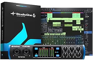 PreSonus Studio 68c, USB-C Audio-Interface, Software-Bundle inklusive Studio One Artist, Ableton Live Lite DAW und mehr für Aufnahme, Streaming und Podcasting