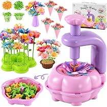 YUTUY Activité Manuelle Enfant,Kit Bricolage Floral Enfant,Set de Bricolage avec Machine à Fleurs et
