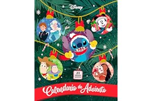 EDITORIAL GEU Calendario Adviento Stitch - Pixar - Mickey y más personajes Disney | Calendario Adviento Disney - 24 días de sorpresas: cuentos, actividades, pegatinas y adornos de Navidad