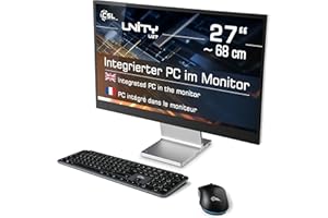 ‎CSL-COMPUTER All-in-One-PC CSL Unity U27 Windows 11 Home – Leistungsstarker AIO, 27 Zoll Full HD IPS Display, Intel Core i5-1235U CPU 4400 MHz Turbo, 1000 GB M.2 SSD, 96 GB DDR5-RAM, USB 3.2, BT 5.2, AX WLAN