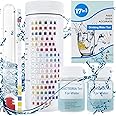 17 in 1 Drinking Water Testing Kits with Tube 100 Strips 2 E. coli Power, Accurate Home Water Quality Test Well and Tap Water Easy Testing for Hardness, pH, Mercury, Lead, Iron, Copper, Chlorine