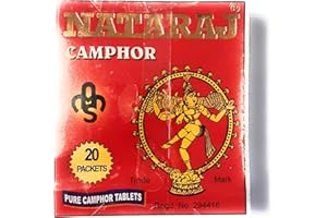 NATRAJ Camphor Tablets Nataraj Brand (Pack of 2 40 Tablets) Free P&P (40gx2)