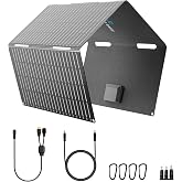Ecosonique Portable Solar Panel 60 W ETFE 23% Efficiency, Quick Charge | 3.53 lbs, ETFE 23.5% Efficiency, IP67, PD3.0 USB-C a