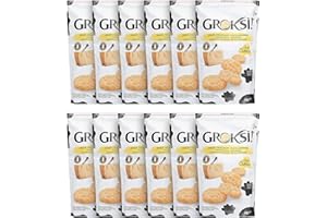 GROKSi! Käse-Snack aus Italien | Käse-Cracker | Protein Snack (Classico, 12x 60 g)