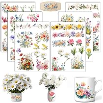2 Pezzi Adesivi Trasferibili A Stelle - Decorazione Per Vetro, Legno, Mobili, Scrapbooking - BOFUNX