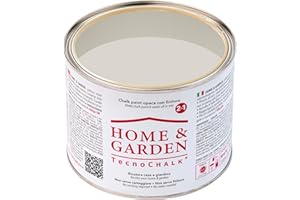 TecnoChalk® Home & Garden Nuova Chalk Paint Extra Forte - Non Richiede Finitura – Ricolora Senza Carteggiare Casa e Giardino - Vernice tutto-in-uno - Senza Solventi - Colore Pietra (500 ml)