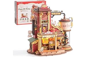 ROKR 3D Puzzle Holz Traumgeschenkfabrik, 3D Holzpuzzle Erwachsene Mechanisch, Musik-Modellbausätze für Erwachsene, Dream Gift Factory, EAB01