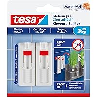 tesa Klebenagel für Fliesen und Metall, verstellbar, 3 kg
