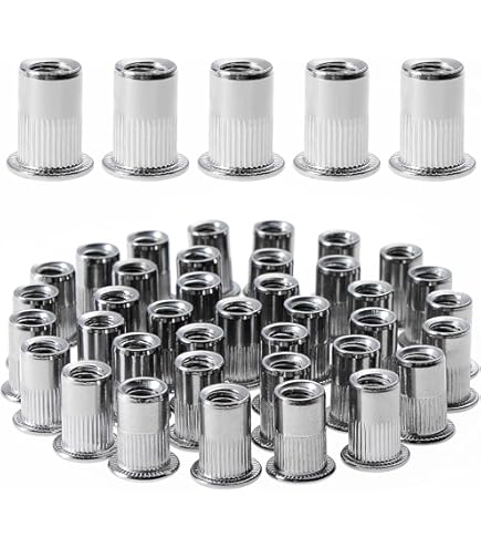 Kit Dadi Per Rivetto 300 Pezzi - M3/M4/M5/M6/M8/M10, Inserti Filettati Zincati Con Scatola Portatile