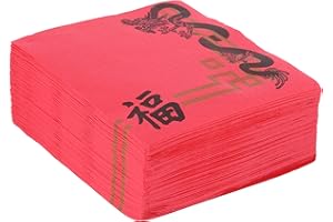 Garcia de Pou China Design Double Point Servietten 18 gsm in Box, 40 x 40 cm, Papier, Rot, 30 x 30 x 30 cm, 50er Pack