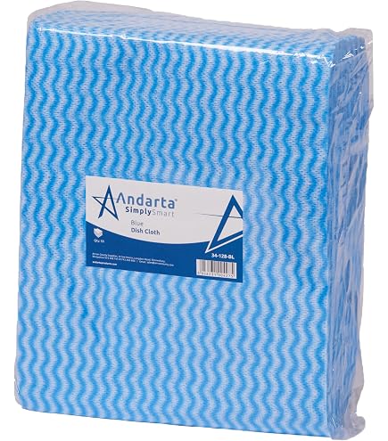 HV HOME VALE Panni multiuso per la pulizia, stile J, panni blu per cucina, stracci usa e getta per pulire superfici, bagno, finestre, auto, morbidi e altamente assorbenti, confezioni multiple (25