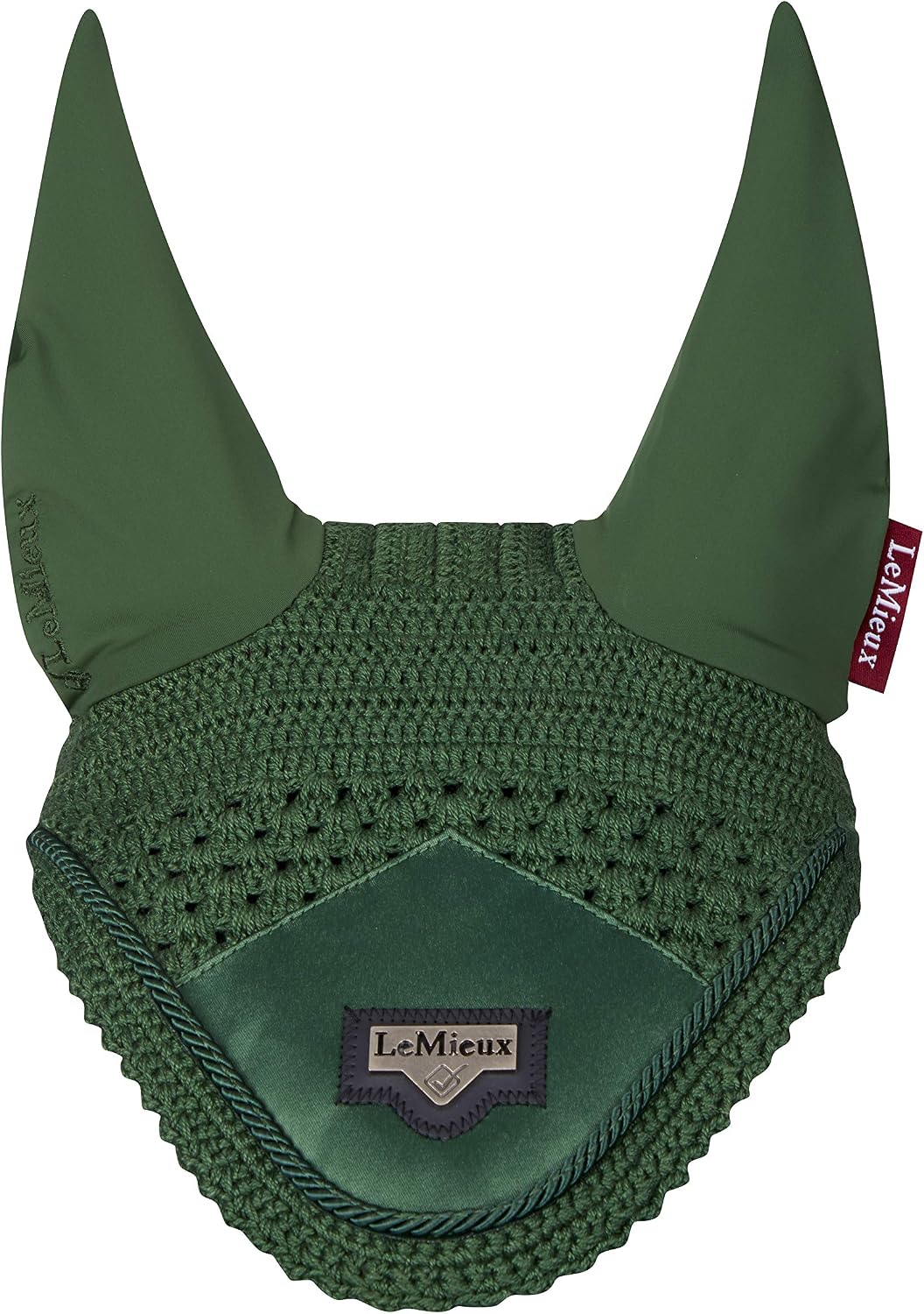 LeMieux Junior Loire Fly Hood with Soft Lycra Ears - Close Knit Crochet - Comfortable Fit Equestrian Mask - Sport Horse Wear