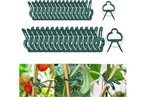 DIELIANHUA 48 Stück Pflanzenclips, 2 Größe Pflanzenclips für Kletterpflanzen, Pflanzenklammern, Klammern für Pflanzen, Gartenpflanze Clips Wiederverwendbar, Pflanzen Klammern für Tomaten Gemüse