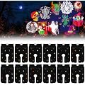 Solvexior 12 Diapositives Remplaçables pour Projecteur Halloween à 8 Motifs | 96 Motifs Éclatants,Haute Luminosité,Couleurs Inaltérables,pour Décoration Halloween Fête Intérieur Extérieur Jardin Terrasse