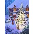 Kit Peinture Diamant 5D Adulte - Motif Bonhomme De Neige De Noël, 30x40 Cm, Diamants Ronds, Toile HD, Outils Inclus