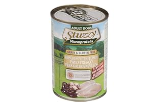 Stuzzy Comida Húmeda Natural para Perro Sabor Pavo - Paquete de 6 x 400 gr - Total: 2400 gr