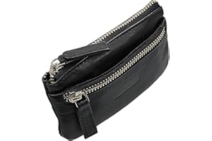 GoBago Branco Schlüsseltasche Leder Schlüsseletui Schlüsselmappe Auto Etui Tasche (Schwarz)