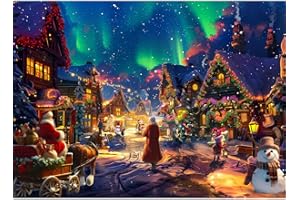 MOJIGE Puzzles 1000 Pieces for Adults jigsaw puzzles for adults 1000 Piece Puzzle Challenging Game for The Whole for Women, Gifts for Men, Theme:Winter Christmas Wishes