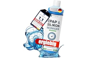 ‎MAPEAU CPAP-Reiniger 500ml Konzentrat Silikonreiniger I CPAP Maskenreiniger Schlauchreiniger, Silikon, Kunststoff, Mapeau hochergiebig