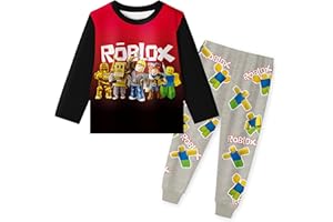 Brigcalki Roblox Pyjamas Boys Pjs Kids Sleepwear Popular Character Girls Pajamas Short Sleeve 3-10 Years