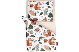 PinkZebra Parure de lit 3 pièces pour poupées jusqu'à 48 cm, couverture + oreiller + matelas