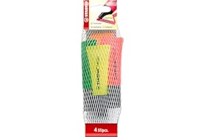 ‎STABILO STABILO - Textmarker - NEON - 4er Pack - gelb, grün, pink, orange