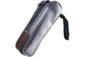 ANIWORLD Borsa in pelle monoculare, custodia universale per monoculare 25 x 30 monoscopio pirata retrò, altre dimensioni simili mono, mini altoparlante, Marrone, Organizer per borse