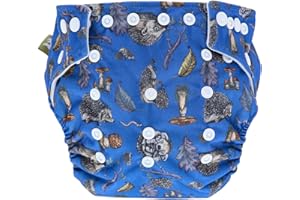 Little Lamb TruffleShuffle OneSize Pocket Nappy, Washable and Reusable Cloth Nappies for Newborn Baby to Toddler, Girl or Boy, Comfortable for Babies, Comes with Double Thickness Bamboo Boosters