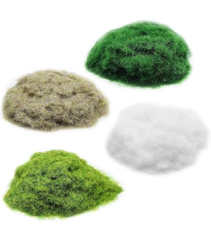 WWS War World Scenics Statisches Gras – 4mm Winter, 500ml, Für Modellbahn & Dioramen