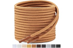 Stepace Lacci per Scarpe Rotondi [ 2 Paia ] Stringhe Robuste e Resistenti - per Scarpe Da Montagna e Da Trekking, Stivali - Diametro 3.5mm e 4mm