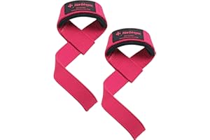 Harbinger 21307 Women's Padded Cotton Lifting Straps Pink 21" Womens Femme, FR : Taille Unique (Taille Fabricant : Taille Unique)