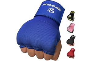 AQF Vendas Boxeo, Guantes Interiores, Muñecas Elásticas Tape Vendaje 100cm Largo, Wraps Protector Mano para Muay Thai, Taekwondo & MMA