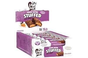 Pip & Nut Peanut Butter Stuffed Oat Bar Chocolate, 15 x 48g