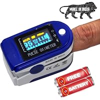 FITUP LIFE Fast & Accurate Pulse Oximeter Fingertip Blood Oxygen SpO2 Heart Rate Monitor CE, FDA and ROHS Approved, Made…