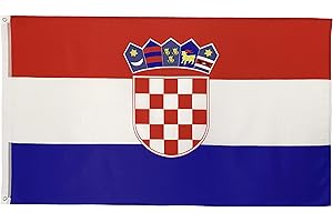 FlagScout - Kroatien Flagge | 90 x 150 cm | Flaggen mit top Qualität, hochwertiger Verarbeitung und kräftigen Farben