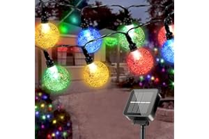 ‎SUWITU SUWITU Solar Lichterkette Aussen, 8 Meter 50 LED Lichterkette Außen Solar mit 8 Modi und Timer Wetterfest Outdoor Solarlichterkette Strom für Garten, Balkon, Terrasse, Bäume, Hochzeiten,Ostern