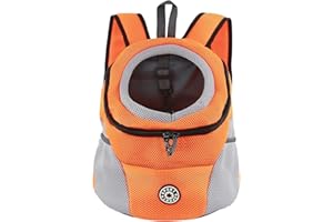 M MUNCASO Mochila Transportadora para Perros y Gatos, Bolsa de Viaje para Mascotas, Paquete Frontal para Cachorros, Aprobada por Aerolíneas para Viajes de Senderismo al Aire Libre