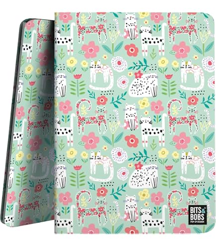 Classeur à Pochettes Transparentes A4 Grafoplas 30 Feuilles - Spirale PVC, Couverture Souple étanche Design Tropical - 9
