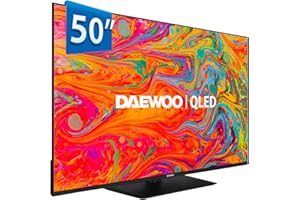 Daewoo 50DM65QV 2025 50" - QLED Smart TV 4K HDR 3840 x 2160, Dolby Vision, Dolby Audio, Peana Central, Diseño sin Marcos