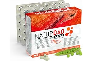 NATURDAO PLUS® DAO-enzym 1.000.000 HDU per tablett med 8 kofaktorer - quercetin, katalas, vitamin B6, koppar och zink - vid h