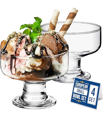 Topkapi Sonia 251.207 Lot de 6 coupes à glace, à dessert, 300 ml, en verre, à cocktail, crème glacée