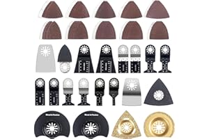 STOOLS Sägeblätter Kit, 122-teiliges oszillierendes Multitool Sägeblatt Zubehör Set, Multifunktionswerkzeug Zubehör Set für Fein Multimaster, Dremel, Makita, Dewalt
