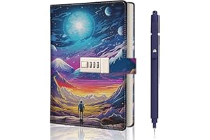 XOURSPATY Diario Segreto Bambino Ragazzi, Regalo Ragazzo 7 8 9 10 11 12 13 14 Anni, Diario con Lucchetto per Ragazzi, Halloween Natale Compleanno Regali per Ragazzo Cancelleria A5 Quaderno Penna Diario Scuola