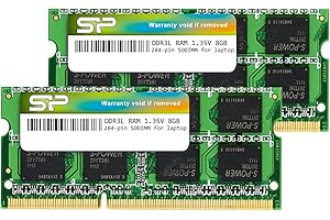SP SILICON POWER Silicon Power Module de mémoire 16 Go (2 x 8 Go) DDR3 1600 MHz (PC3 12800) 240 Broches CL11 1,35 V SODIMM pour Ordinateur Portable Basse Tension et économie d'énergie
