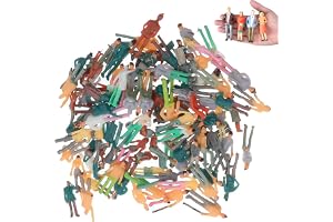 VIVIIHOO Miniatyrfigurer människor museum 25 stycken, modellfigurer 1:87 för modelltillverkning, diorama och modelljärnväg HOSkala, slumpmässiga poser