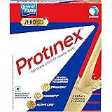 Protinex Health and Nutritional Protein Drink Mix for Adults - (Creamy Vanilla Flavor, 250 GMS, BIB) with 25 Vital Nutrients 