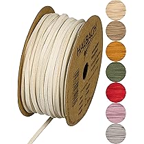 Halbach Seidenbänder Bracelet En Cuir Végétalien - Largeur : 3 Mm - Longueur : 20 M - Cordon En Cuir Synthétique Pour La Fabrication De Bracelets - 100% Végétalien - Pour Bricolage - Rouge