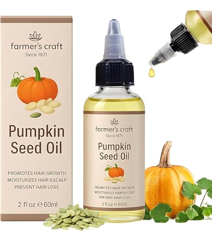 Pumpkin Seed Oil For Hair - Pumpkin Seeds Oil For Dry Damaged Hair - 100% Pure Natural Cold Pressed Pumpkin Oil For Hair Growth & Skin Care,Nourishment For All Hair Types(60ml - View #8
