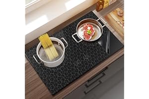 BAISHUWU Tappetino Piano Induzione, 52 * 78cm Tappetino Induzione Riutilizzabile, Piano Induzione Pad Protezione in Silicone, Proteggi Piano Induzione Antiscivolo, Tappetino Piano Induzione Magnetico